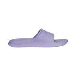 Klapki basenowe damskie Puma Popcat 20 Injex. Fioletowe klapki damskie Puma, bez wzorów, z materiału, bez obcasa, bez zapięcia. Za 105.00 zł.