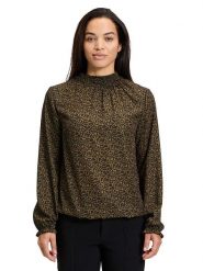 CARTOON Bluzka w kolorze jasnobrązowym rozmiar: 42. Brązowe bluzki damskie Cartoon, bez wzorów, bez kołnierzyka, bez ramiączek. Za 104.39 zł.