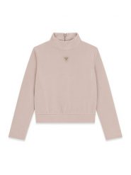 Guess Bluza J6YQ18 K5195 Różowy jasny Regular Fit. Czerwone bluzy dziewczęce Guess, z aplikacjami, z syntetyku, bez ramiączek, bez kaptura. Za 234.99 zł.