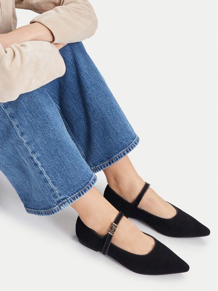MEXX Baleriny EO-WS1314-01 Czarny. Czarne balerinki damskie Mexx, bez wzorów. Za 299.99 zł.