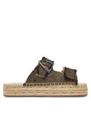 EMU Australia Espadryle Ayers W13168 Czarny. Czarne espadryle damskie EMU Australia, bez wzorów, z materiału, bez obcasa. Za 359.99 zł.