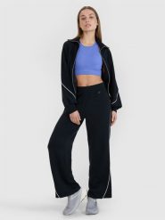 4F Spodnie dresowe z modalem damskie 4F x Anna Lewandowska - czarne XL. Czarne spodnie dresowe damskie 4F, bez wzorów, z dresówki. Za 149.99 zł.