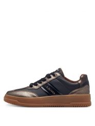 S.Oliver Sneakersy w kolorze złoto-czarnym rozmiar: 37. Czarne obuwie sportowe damskie S.Oliver, bez zapięcia. Za 193.24 zł.