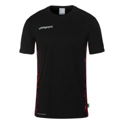 Koszulka Uhlsport Progressive 28 Poly. Czarne bluzki damskie Uhlsport, bez wzorów, sportowe, bez kołnierzyka, bez ramiączek. Za 151.00 zł.