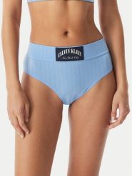 Calvin Klein Underwear Figi klasyczne z wysokim stanem LV00QF8713 Niebieski. Niebieskie figi Calvin Klein Underwear, bez wzorów, z bawełny. Za 119.99 zł.