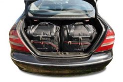 Torby Do Bagażnika Mercedes-Benz Clk 2002-2010 4Szt Kjust. Czarne torby podróżne KJUST, bez wzorów, z kauczuku. Za 1,170.00 zł.