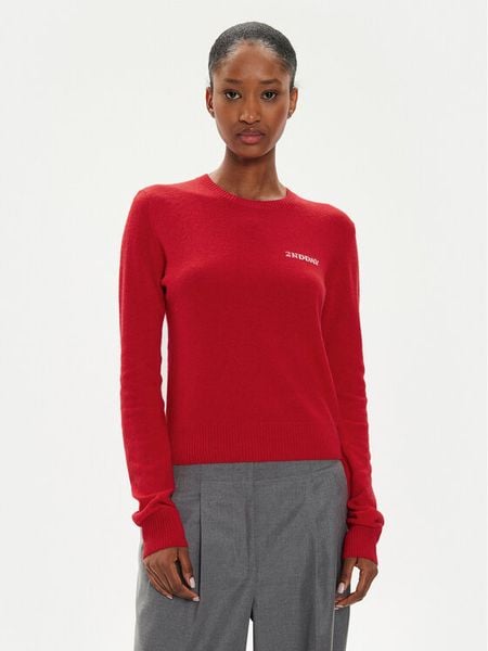 2NDDAY Sweter Lance TT 2244340408 Czerwony Regular Fit. Czerwone swetry klasyczne damskie 2NDDAY, l, z wełny, bez kołnierzyka. Za 309.99 zł.