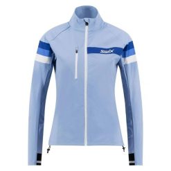 Damska kurtka narciarska Swix Focus. Niebieskie kurtki damskie Swix, na zimę, bez wzorów, bez kaptura. Za 614.00 zł.