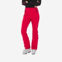 Spodnie narciarskie damskie Wedze 500 slim. Czarne spodnie sportowe damskie WED'ZE, na zimę, m, bez wzorów, z materiału, narciarskie. Za 299.99 zł.