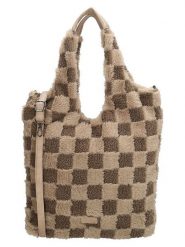 Beagles Shopper bag "Foz" w kolorze jasnobrązowo-beżowym - 33,5 x 58 x 5 cm rozmiar: onesize. Brązowe shopper bag Beagles, bez wzorów, z materiału, na ramię, bez dodatków. Za 100.99 zł.