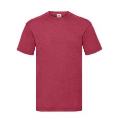 Koszulka Unisex Dla Dorosłych Valueweight. Czerwone bluzki damskie Fruit of the Loom, l, bez wzorów, sportowe, bez kołnierzyka, bez ramiączek. Za 35.99 zł.