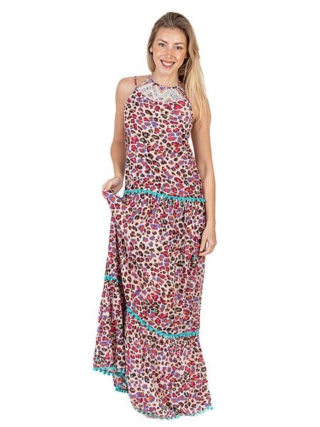 Isla Bonita by SIGRIS Sukienka ze wzorem rozmiar: L. Sukienki damskie Isla Bonita by SIGRIS, bez wzorów, z bawełny, bez ramiączek. Za 172.49 zł.