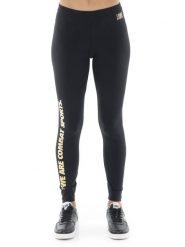 Legginsy z bawełna na co dzień na siłownię. Czarne legginsy damskie LEONE 1947 APPAREL, m, bez wzorów, z bawełny. Za 164.19 zł.