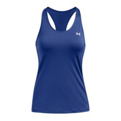 Tank top treningowy damski Under Armour HeatGear Armour Racer. Zielone koszulki sportowe damskie Under Armour, m, bez wzorów, bez ramiączek. Za 99.99 zł.