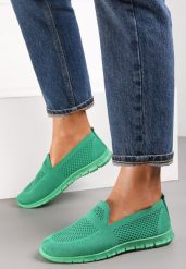 Zielone Tenisówki Pasquier. Zielone obuwie sportowe damskie Renee, z tkaniny, przed kostkę, bez zapięcia, tenisowe. Za 39.99 zł.