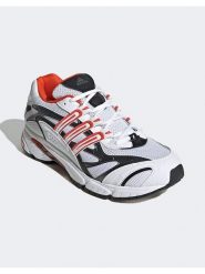 Adidas Sneakersy "Temper Run 2" w kolorze biało-czarnym rozmiar: 43. Białe obuwie sportowe damskie Adidas, bez zapięcia. Za 232.78 zł.