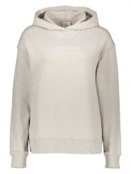 Calvin Klein Bluza w kolorze beżowym rozmiar: L. Brązowe bluzy damskie Calvin Klein, l, bez wzorów, z bawełny, z kapturem. Za 260.99 zł.