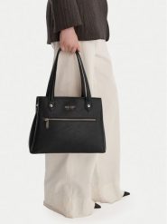 Nine West Torebka CEO-Rovia-LDA8338 Czarny. Czarne kuferki damskie Nine West, bez wzorów, z materiału, bez dodatków. Za 249.99 zł.