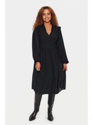 SAINT TROPEZ Sukienka "Bianka" w kolorze czarnym rozmiar: XL. Czarne sukienki damskie Saint Tropez, bez wzorów, bez ramiączek. Za 219.60 zł.