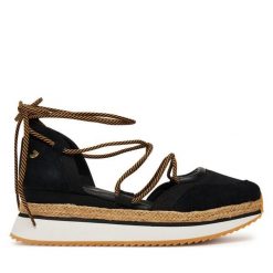 Espadryle Gioseppo. Czarne espadryle damskie Gioseppo, bez wzorów, bez obcasa. Za 329.99 zł.