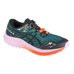 Damskie Buty Do Biegania Fuji Lite 5. Zielone obuwie trekkingowe damskie Asics, z gumy, bez zapięcia. Za 821.99 zł.
