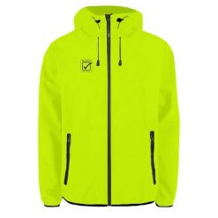 Fluo Żółta Unisex Softshell Kurtka - Wiatroszczelna i Oddychająca. Żółte kurtki sportowe damskie Givova, bez wzorów, z poliesteru, bez kaptura. Za 271.99 zł.