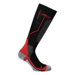 Skarpety narciarskie CMP SKI SOCK WOOL wełniane ocieplane antybakteryjne. Czarne skarpetki damskie CMP, bez wzorów, z wełny. Za 164.50 zł.