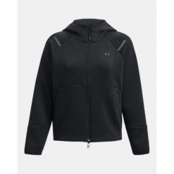 Bluza z kapturem damska Under Armour Unstoppable FZ. Czerwone bluzy damskie Under Armour, m, bez wzorów, z kapturem. Za 579.00 zł.