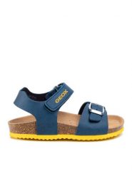 Geox Sandały J Ghita B. B J028LB 000BC C4005 M Granatowy. Niebieskie sandały chłopięce Geox, ze skóry, bez zapięcia. Za 119.99 zł.