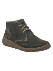 Josef Seibel Skórzane botki "Ruby 01" w kolorze khaki do kostki rozmiar: 39. Brązowe botki damskie Josef Seibel, bez obcasa, bez zapięcia. Za 284.95 zł.