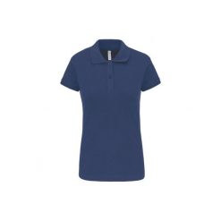 Damska koszulka polo Kariban Brooke. Fioletowe koszulki damskie KARIBAN, bez wzorów, bez kołnierzyka, bez ramiączek. Za 98.50 zł.