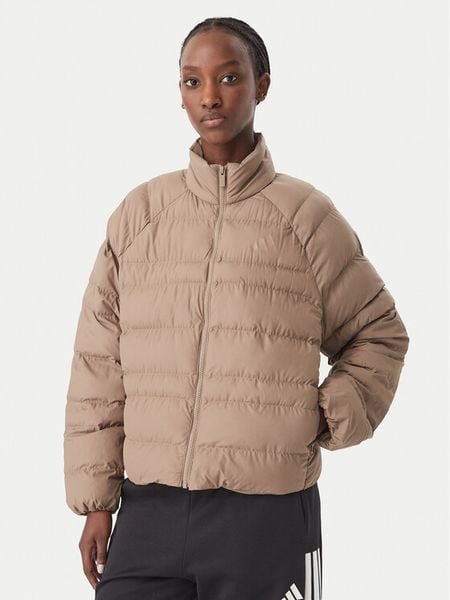 Adidas Kurtka zimowa Essentials Packable KS5301 Beżowy Loose Fit. Brązowe kurtki damskie Adidas, na zimę, l, bez wzorów, bez kaptura. Za 349.99 zł.