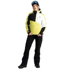 Kurtka Narciarska Damska Chute. Czarne kurtki sportowe damskie Dare 2b, m, bez wzorów, z materiału, z kapturem. Za 251.99 zł.