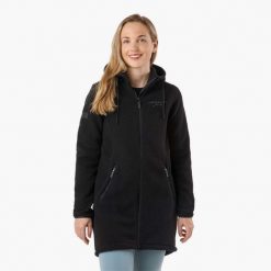 Bluza polarowa turystyka damska Swedemount Nordkap Pile Coat wodoodporna. Czarne bluzy damskie SWEDEMOUNT, bez wzorów, z polaru, bez kaptura. Za 372.00 zł.