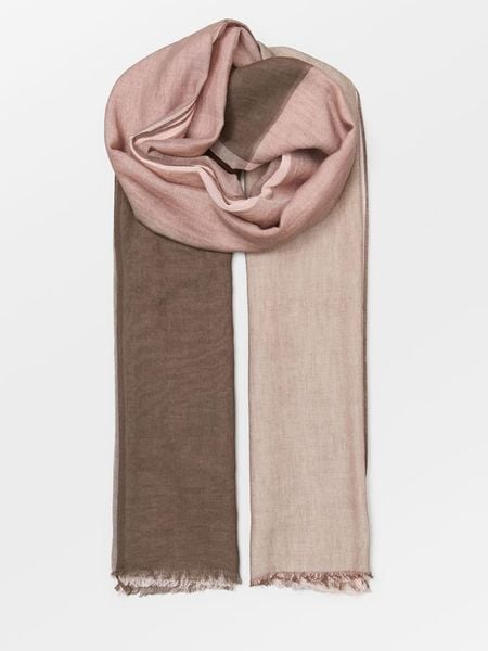 Becksöndergaard Szal "Kikko" w kolorze szaroróżowo-brązowym - 200 x 100 cm rozmiar: onesize. Brązowe szaliki damskie Becksöndergaard, bez wzorów, z bawełny. Za 122.09 zł.