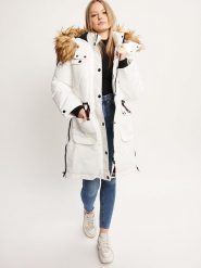CANADA weather gear Parka w kolorze białym rozmiar: S. Białe parki damskie CANADA weather gear, s, bez kaptura. Za 289.13 zł.