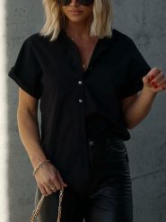 LA Angels Bluzka w kolorze czarnym rozmiar: L. Czarne bluzki damskie LA Angels, l, bez wzorów, z bawełny, bez kołnierzyka, bez ramiączek. Za 114.17 zł.