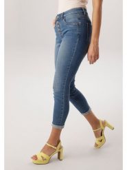 Aniston Dżinsy - Skinny fit - w kolorze niebieskim rozmiar: 40. Niebieskie jeansy damskie Aniston. Za 97.95 zł.