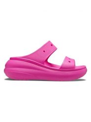 Crocs Klapki "Classic Crush" w kolorze różowym rozmiar: 42/43. Różowe klapki damskie Crocs, bez wzorów, z otwartym noskiem, bez obcasa, na platformie, bez zapięcia. Za 88.02 zł.