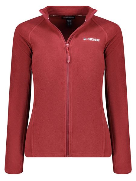 Geographical Norway Kurtka polarowa "Tug" w kolorze bordowym rozmiar: XL. Czerwone kurtki damskie Geographical Norway, xl, bez wzorów, z materiału, bez kaptura. Za 92.21 zł.