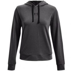 Damska Bluza Z Kapturem Rival Terry. Szare bluzy damskie Under Armour, l, bez wzorów, z kapturem. Za 222.99 zł.