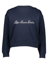Pepe Jeans Bluza w kolorze granatowym rozmiar: XL. Niebieskie bluzy damskie Pepe Jeans, xl, bez wzorów, z jeansu, bez kaptura. Za 100.99 zł.