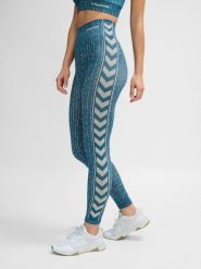 Damskie legginsy bezszwowe Hummel MT Drops. Niebieskie legginsy damskie Hummel, m, bez wzorów, z dzianiny. Za 142.65 zł.