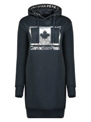 Canadian Peak Sukienka dresowa w kolorze granatowym rozmiar: M. Niebieskie sukienki damskie Canadian Peak, bez wzorów, z dresówki, bez ramiączek. Za 114.71 zł.