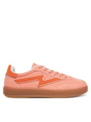 DeeZee Sneakersy AM25219 Różowy. Czerwone obuwie sportowe damskie DeeZee, ze skóry, bez zapięcia. Za 99.99 zł.
