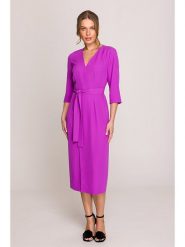 Stylove Sukienka w kolorze fioletowym rozmiar: L. Różowe sukienki damskie Stylove, bez wzorów, z tkaniny, bez ramiączek. Za 274.95 zł.