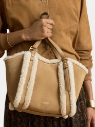 LAUREN RALPH LAUREN Torebka 431P18713001 Brązowy. Brązowe torebki klasyczne damskie Lauren Ralph Lauren, ze skóry, bez dodatków. Za 1,599.00 zł.