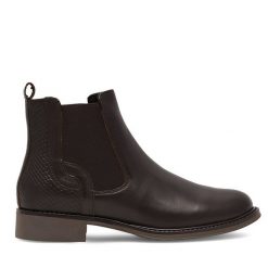 Sztyblety Lasocki. Brązowe botki damskie Lasocki, bez obcasa, na płaskiej podeszwie, bez zapięcia. Za 199.99 zł.