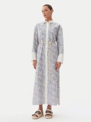 Munthe Sukienka koszulowa Filira 251134625136 Błękitny Loose Fit. Niebieskie sukienki damskie Munthe, bez wzorów, z bawełny, bez ramiączek. Za 829.99 zł.