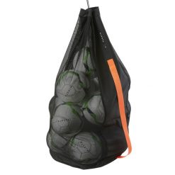 Torba na 16 piłek czarna. Czarne torby sportowe KIPSTA, bez wzorów, z materiału, duże. Za 99.99 zł.
